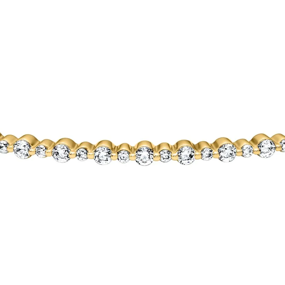 Aufklappbarer Damen-Armreif aus Gold mit Diamanten BDB0025-GSL