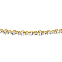Aufklappbarer Damen-Armreif aus Gold mit Diamanten BDB0025-GSL