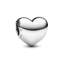 Be Love Herz Slide-Charm aus Sterlingsilber, gravierbar 793439C00