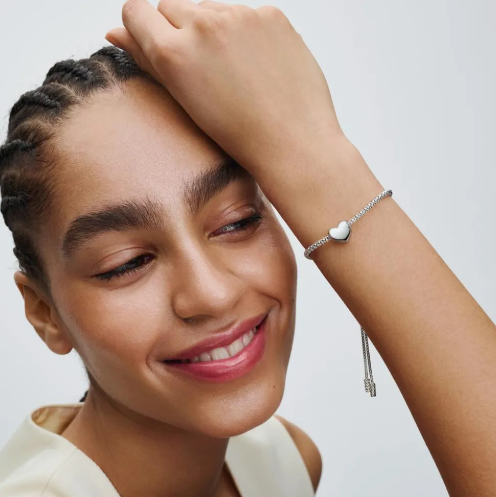 Be Love Herz Slide-Charm aus Sterlingsilber, gravierbar 793439C00