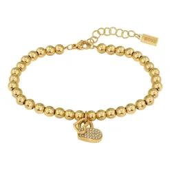 Beads Collection Gravurarmband aus Edelstahl, gold 1580287