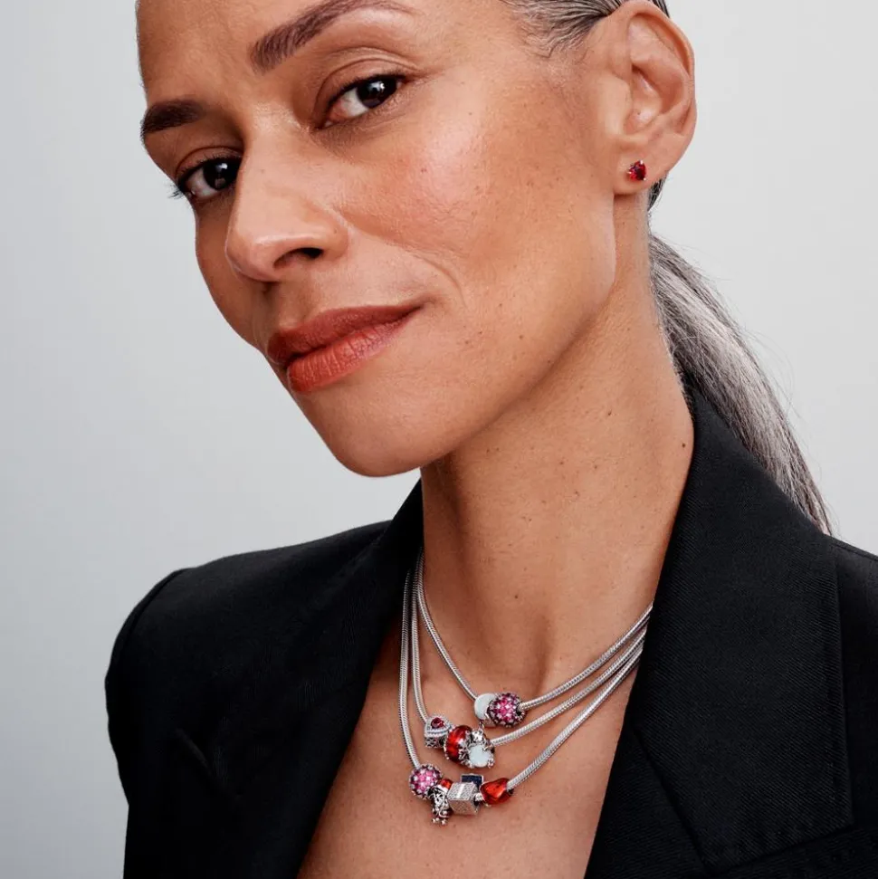 Beweglicher Weihnachtsmann Charm aus Sterlingsilber 793593C01