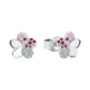 Blüten Ohrstecker aus 925er Silber mit Zirkonia 2027898