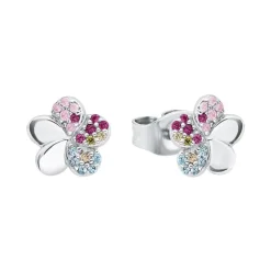 Blüten Ohrstecker aus 925er Silber mit Zirkonia 2027898