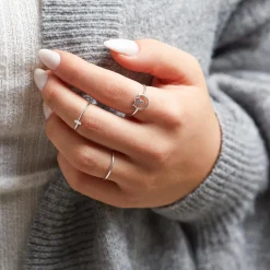 Blüten Ring für Damen aus 925er Silber LSR0054