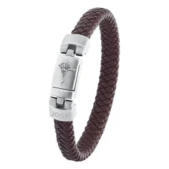 Braunes Lederarmband für Herren 2031028