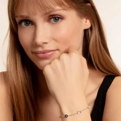 Charm Armband aus 925er Silber mit Perlen X0273-167-14-L19v