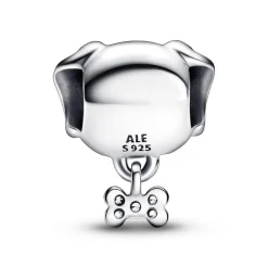 Charm Hund aus Sterlingsilber mit Zirkonia 792254C01