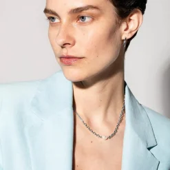 Choker Treasure Duo aus Edelstahl mit Perle PH003836