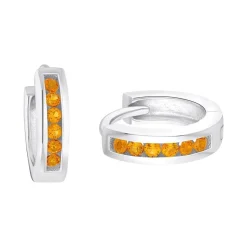 Creolen für Mädchen aus 925er Silber mit Zirkonia 2036984