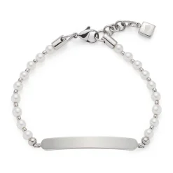 Damen Armband Alba aus Edelstahl mit Perlen 019578