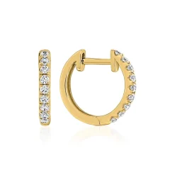 Damen Creolen aus Gelbgold mit Lab Grown Brillanten BDE0043LG-GSL