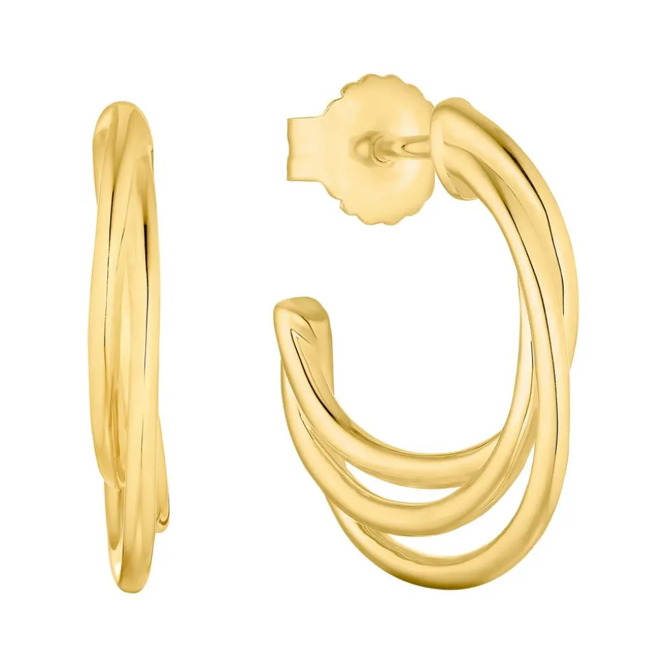 Damen Creolen aus Sterlingsilber, vergoldet 2037825