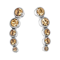 Damen Ear Climber aus Edelstahl mit Glassteinen PH003675