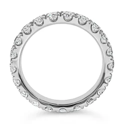 Damen Eternity Ring mit Diamanten, Weißgold oder Platin BDR0134-WSL