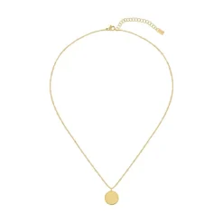 Damen Halskette Medallion aus vergoldetem Edelstahl 1580157