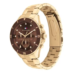 Damen Multifunktionsuhr Mellie aus Edelstahl, IP Gold 1782709