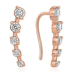 Damen Ohrhänger aus Roségold mit Brillanten, Lab Grown BDE0079LG-RSL