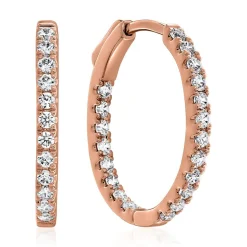 Damen Ohrringe aus Roségold mit Lab Grown Brillanten BDE0045LG-RSL