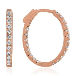 Damen Ohrringe aus Roségold mit Lab Grown Brillanten BDE0045LG-RSL