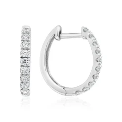 Damen Ohrringe aus Weißgold oder Platin mit Brillanten BDE0044-WSL