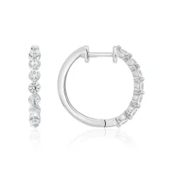 Damen Ohrringe aus Weißgold oder Platin mit Diamanten BDE0050-WSL