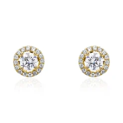 Damen Ohrstecker aus 585er Gold mit lab grown Diamant BDE0014LG-14KGSL