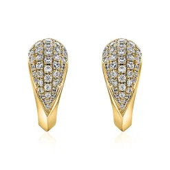 Damen Ohrstecker aus Gelbgold mit Diamanten BDE0063-GSL