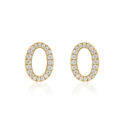 Damen Ohrstecker aus Gelbgold mit Lab Grown Brillanten BDE0049LG-GSL