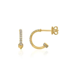 Damen Ohrstecker aus Gold mit Diamanten, Lab Grown BDE0059LG-GSL