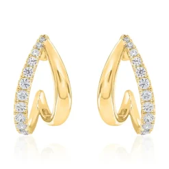 Damen Ohrstecker aus Gold mit Brillanten BDE0051-GSL