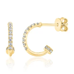 Damen Ohrstecker aus Gold mit Diamanten BDE0059-GSL