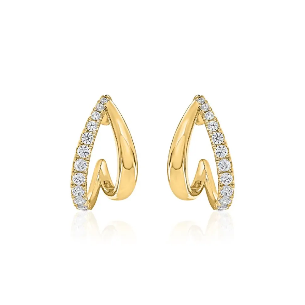 Damen Ohrstecker aus Gold mit Brillanten, Lab Grown BDE0051LG-GSL