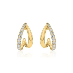 Damen Ohrstecker aus Gold mit Brillanten, Lab Grown BDE0051LG-GSL