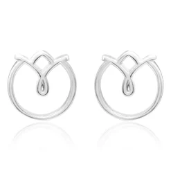Damen Ohrstecker Blüte aus Sterlingsilber LSE0036