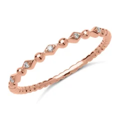 Damen Ring 750er Roségold 5 Diamanten DR0386