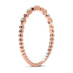 Damen Ring 750er Roségold 5 Diamanten DR0386