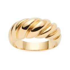 Damen Ring Giro aus Edelstahl, IP Gold 022162