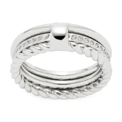 Damen Ringset Mascha aus Edelstahl mit Zirkonia 021745