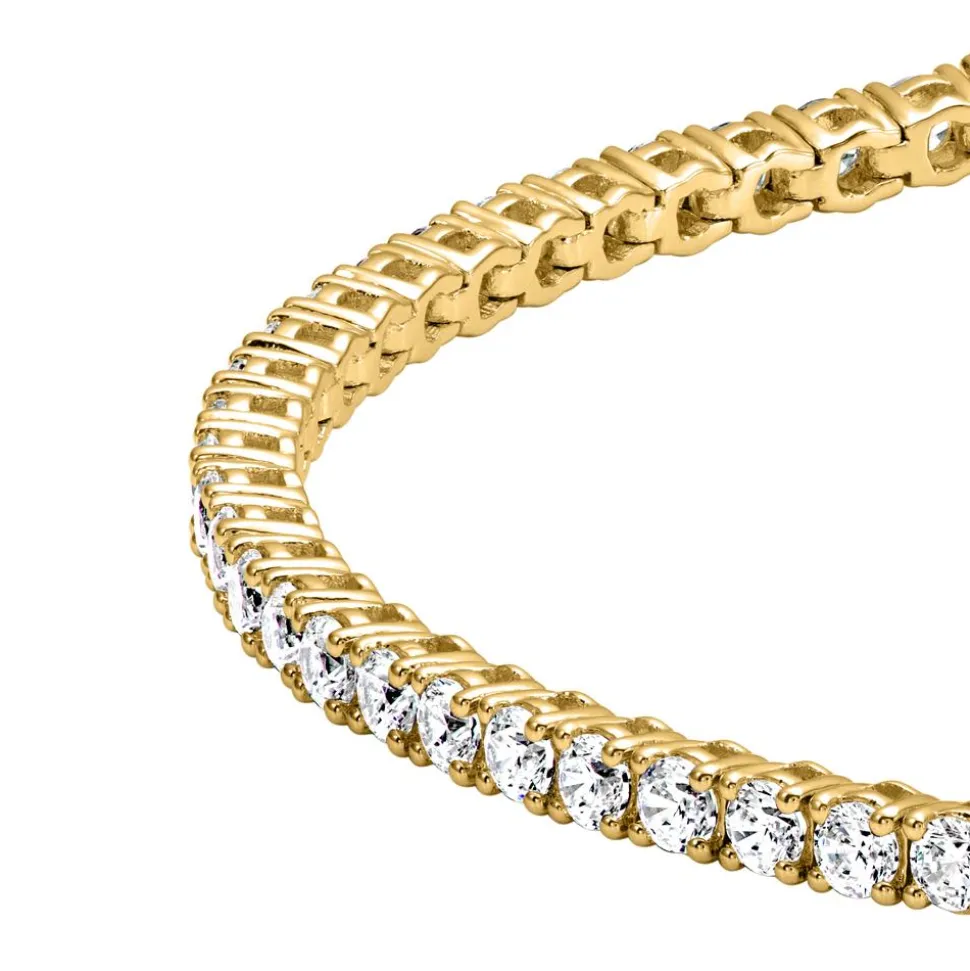 Damen Rivière-Armband aus Gold mit lab grown Diamanten BDB0031LG-GSL