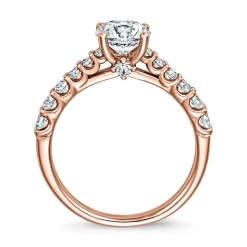 Damen Verlobungsring aus Roségold mit Diamanten BDR0026-RSL