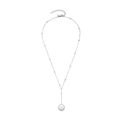 Damen Y-Kette Pina aus Edelstahl mit Gravuranhänger 021813