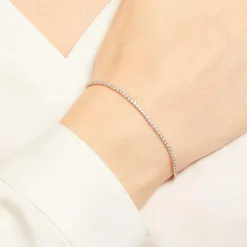 Damenarmband aus 925er Silber Zirkonia SB0291