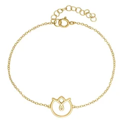 Damenarmband aus vergoldetem Sterlingsilber LSB0027-G