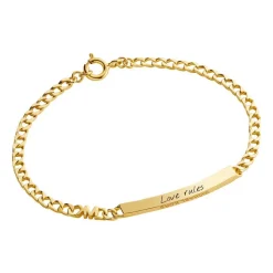 Damenarmband Statement Link, 925er Silber, vergoldet MKC1379AN710