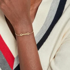 Damenarmband Twisted aus Edelstahl, IP Gold 2780712