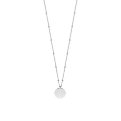 Damenkette aus Sterlingsilber mit Anhänger, gravierbar ESNL01381142