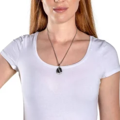 Damenkette Ciottolo aus Edelstahl mit Zirkonia 018293