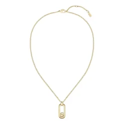 Damenkette Double B aus Edelstahl mit Anhänger, IP Gold 1580627