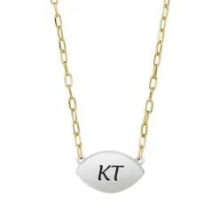 Damenkette Evil Eye aus Sterlingsilber, vergoldet JFS00581998